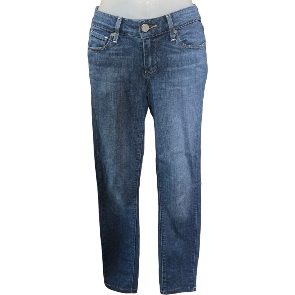 Paige Womens Verdugo Ultra Skinny Jeans Size 25 Low Rise Stretch Denim Blue